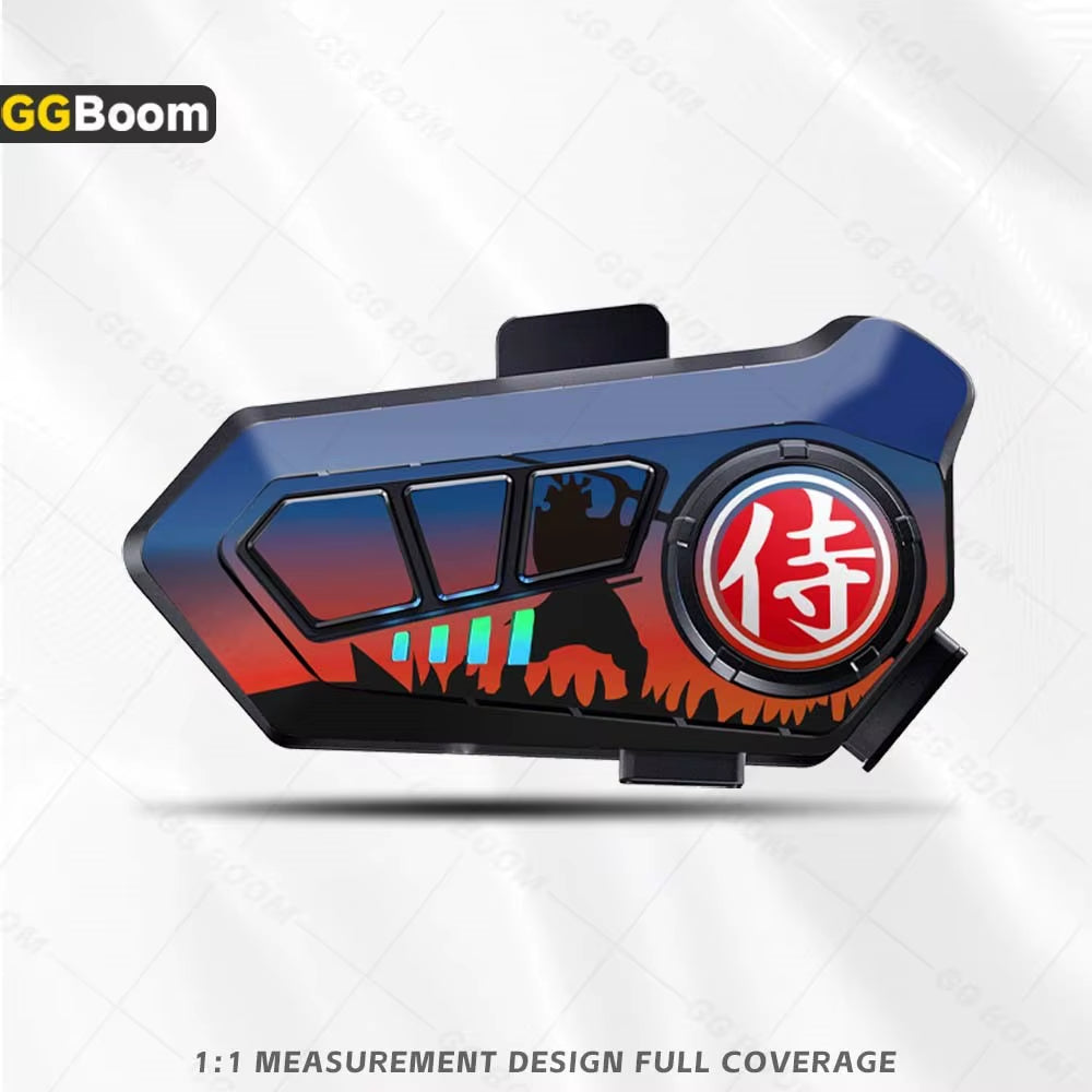 For Y10 Y10 Helmet Bluetooth Earphones Sticker Motorcycle Headset Colorful Decoration Protection Decal Waterproof Anti-Scratch