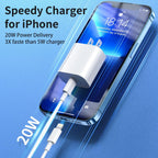 2Pack 20W Type C Charger Block with 6Ft USB C to L Cable, PD Fast Charger Compatible with Iphone, Ipad, Ipod