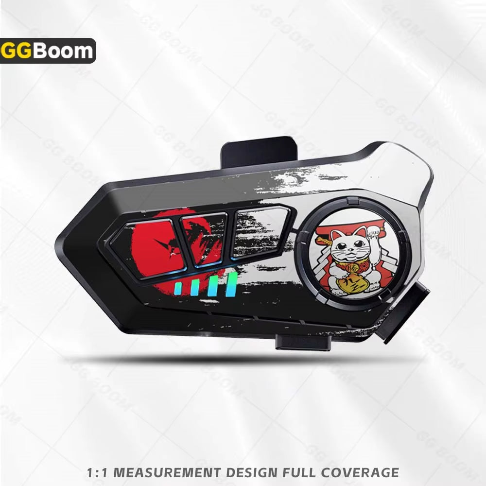 For Y10 Y10 Helmet Bluetooth Earphones Sticker Motorcycle Headset Colorful Decoration Protection Decal Waterproof Anti-Scratch