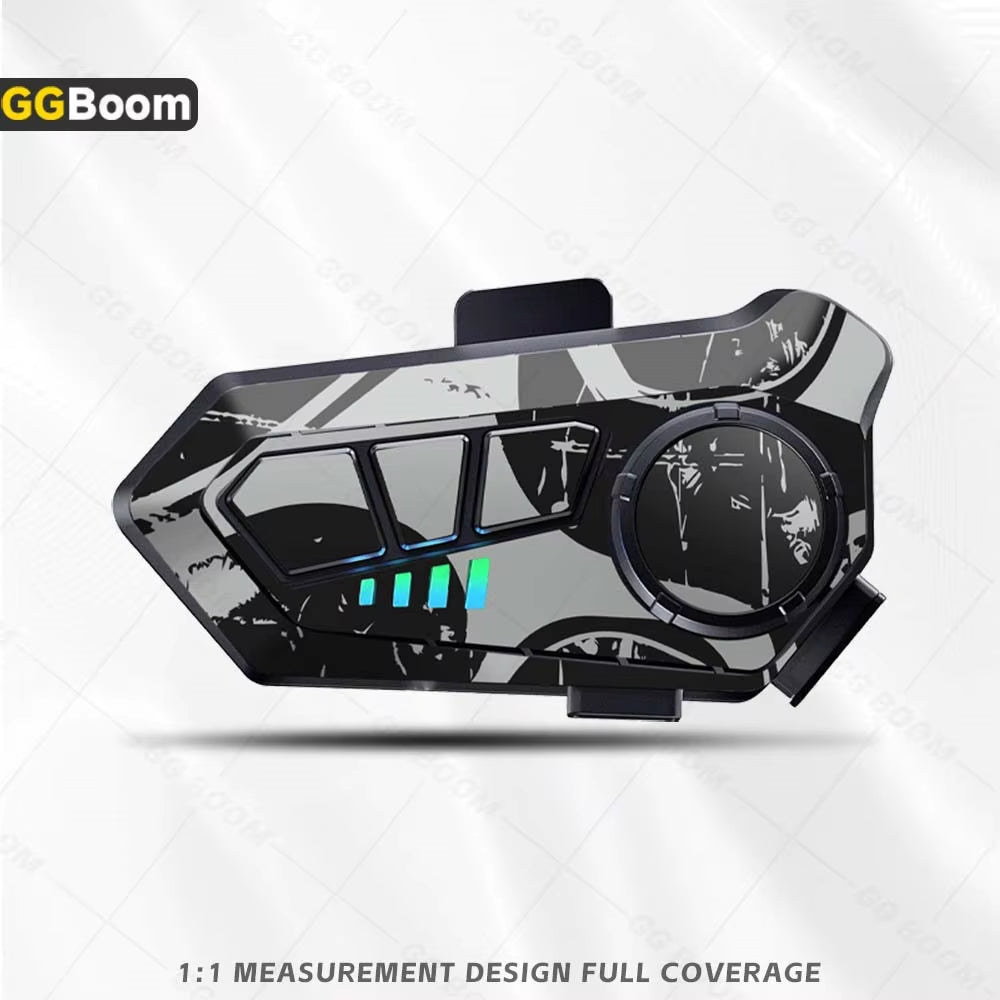 For Y10 Y10 Helmet Bluetooth Earphones Sticker Motorcycle Headset Colorful Decoration Protection Decal Waterproof Anti-Scratch