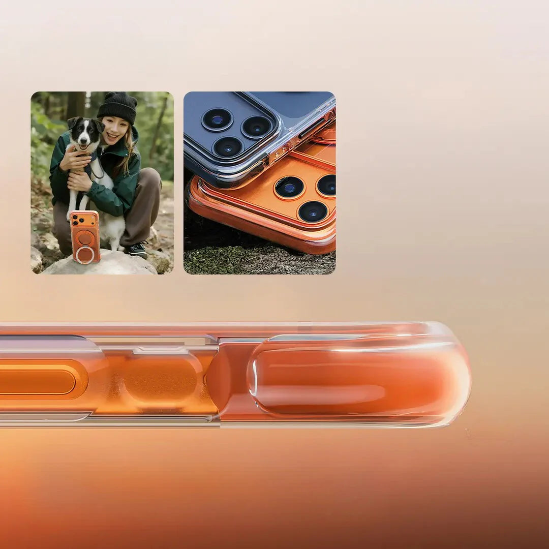 Airbag-Protected Magnetic Metal Frame Case for Iphone