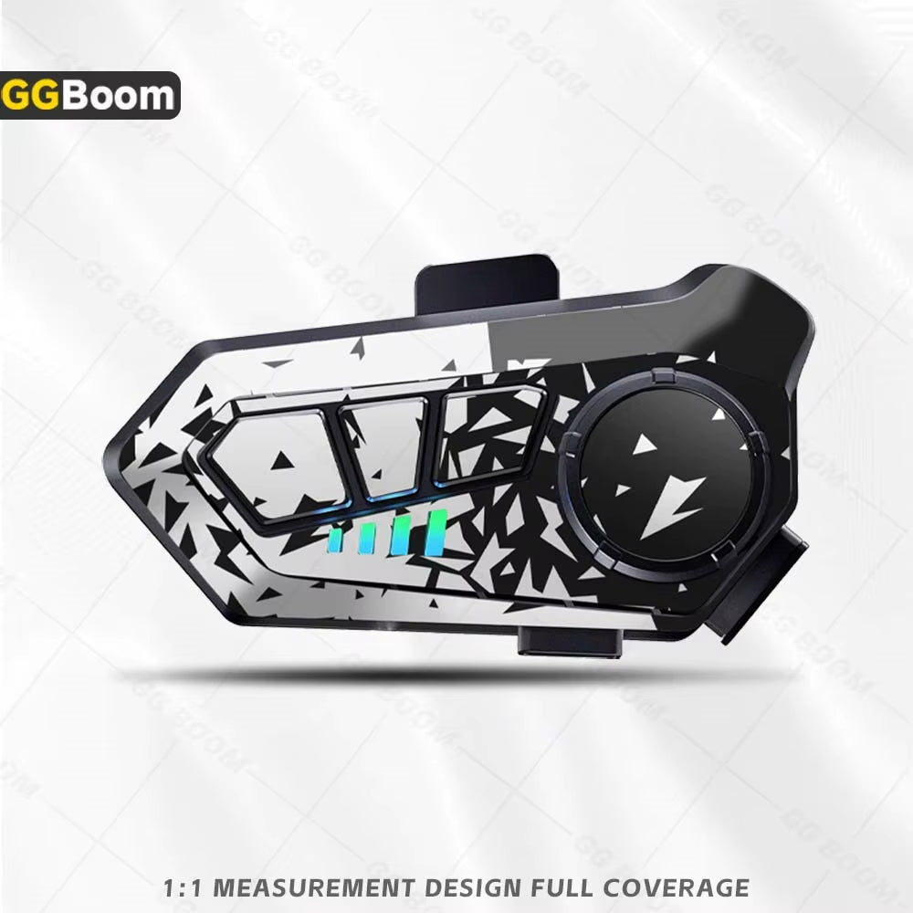 For Y10 Y10 Helmet Bluetooth Earphones Sticker Motorcycle Headset Colorful Decoration Protection Decal Waterproof Anti-Scratch