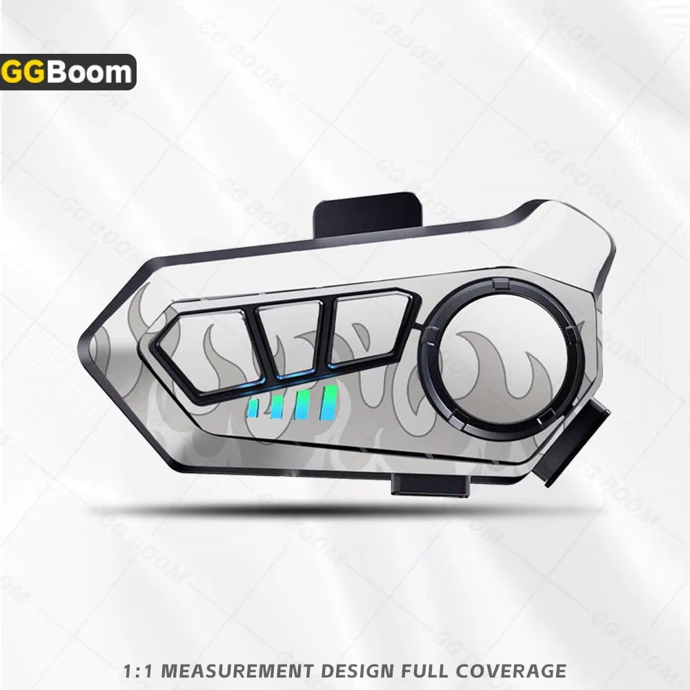 For Y10 Y10 Helmet Bluetooth Earphones Sticker Motorcycle Headset Colorful Decoration Protection Decal Waterproof Anti-Scratch
