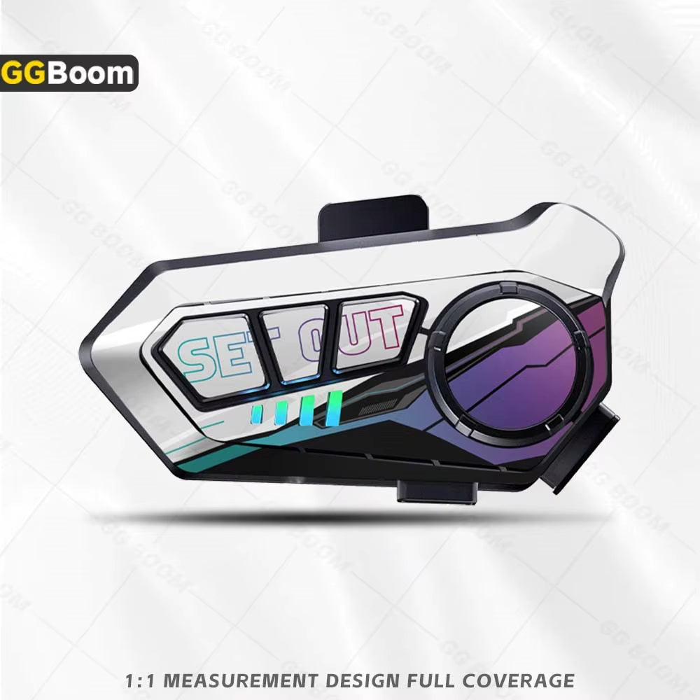 For Y10 Y10 Helmet Bluetooth Earphones Sticker Motorcycle Headset Colorful Decoration Protection Decal Waterproof Anti-Scratch