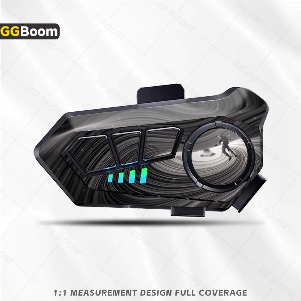 For Y10 Y10 Helmet Bluetooth Earphones Sticker Motorcycle Headset Colorful Decoration Protection Decal Waterproof Anti-Scratch
